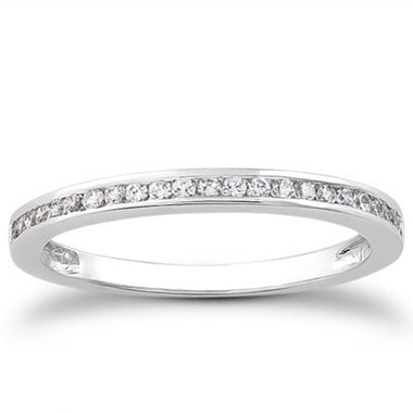1/2 Eternity Channel Set Diamond Wedding Ring