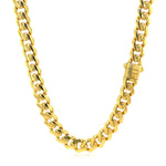 Miami Cuban Chain Necklace in 14k Solid Yellow Gold