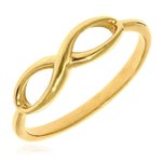 Infinity Promise Ring in 14k Solid Yellow Gold